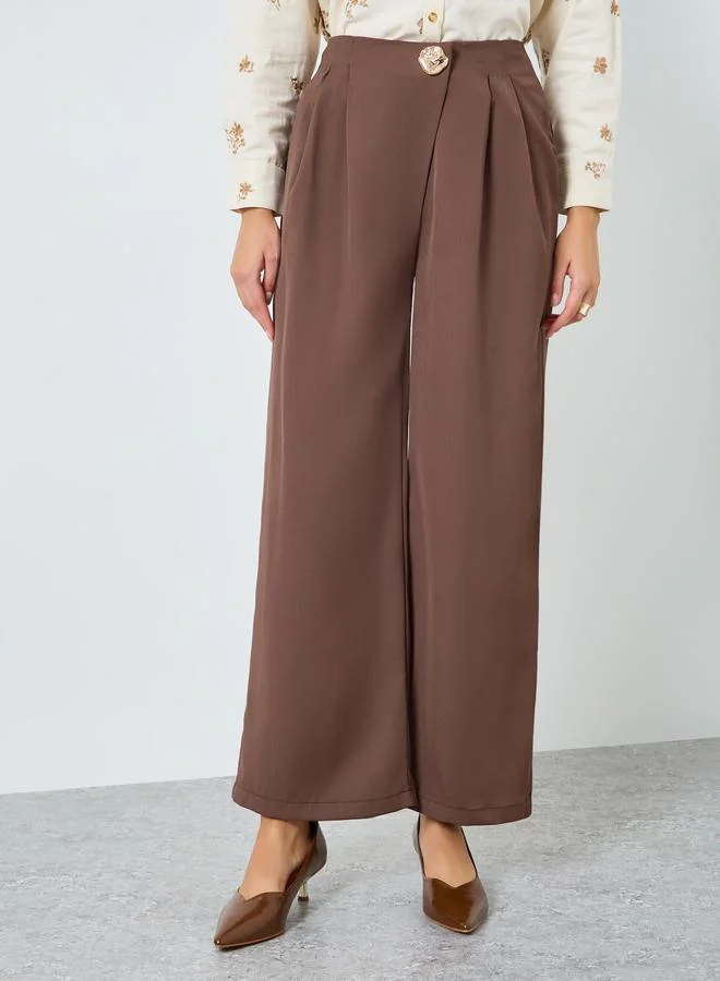 ستايلي بنطال بأرجل واسعة